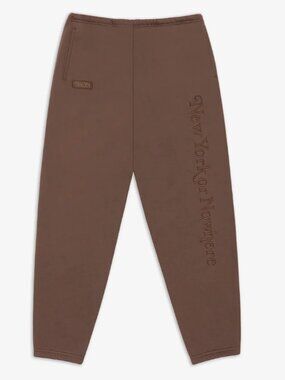 New York or Nowhere Signature Sweatpants - Brown, Size Medium, NWT